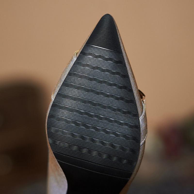 Jarní a podzimní nové špičaté boty na jehlovém podpatku Single Shoes Všestranná móda Dámská obuv