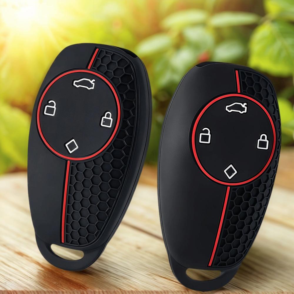 Silicone car key cover case shell holder for leapmotor t03 s01 c11 4button key car accessories