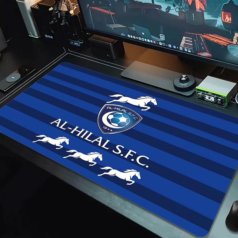 Al-Hilal SFC Color Mouse Pad Large Gaming Table Cushion Non-slip Laptop Tablet Big Mousepad XXL Mat Mini PC Playmat With Lock Edge