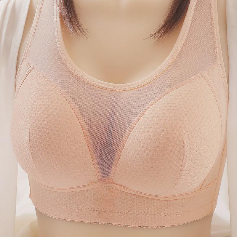 Large Size Women's Wireless Adjustable Push-Up Bra