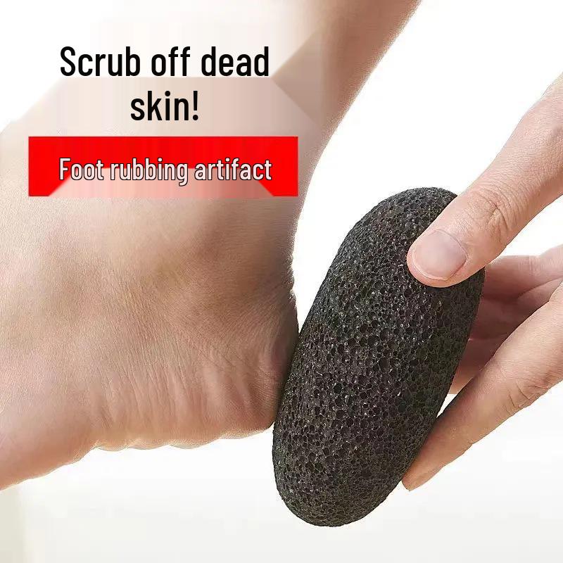 Volcanic Stone Foot Scrubber: Natural Callus Remover & Pedicure Tool for Heels