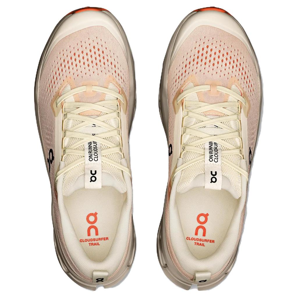 On Cloudsurfer Trail 2 Comfortable Versatile Cushiing Low-Top Running Shoes Men sneaker Light-Red 3MF30223588