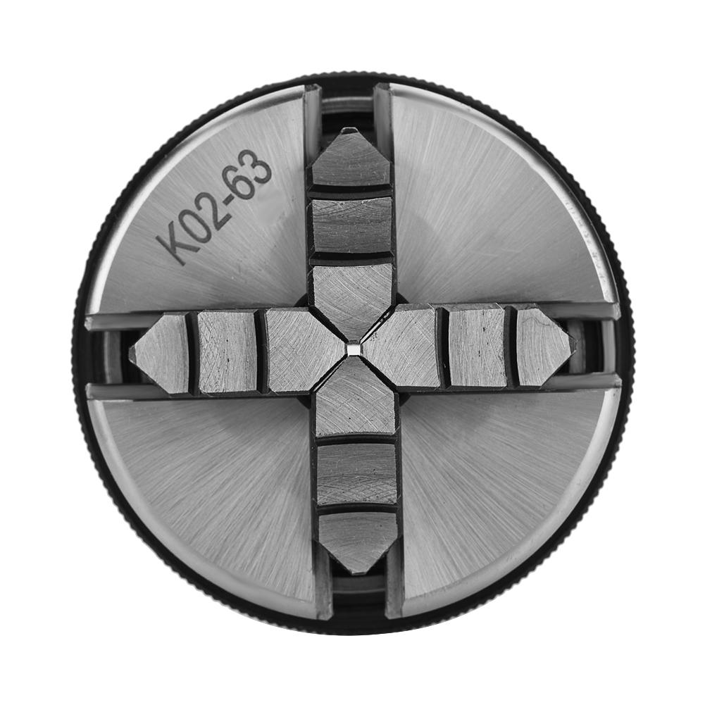 1pc 4 Jaw K02 63 M14 Self Centering Manual Lathe Chuck for Woodworking