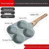 Carefully Crafted Maifan Stone Non-Stick 4-Hole Egg & Burger Frying Pan for Breakfast