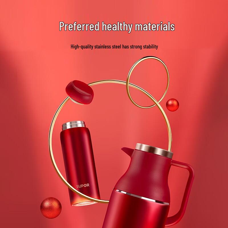 SUPOR Chen Series Insulated Flask and Cup Set