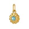 CARLIDANA Stainless Steel Birthstone Flower Pendant Colorful High Quality DIY Earrings Necklace Bracelet Charms Jewelry Making