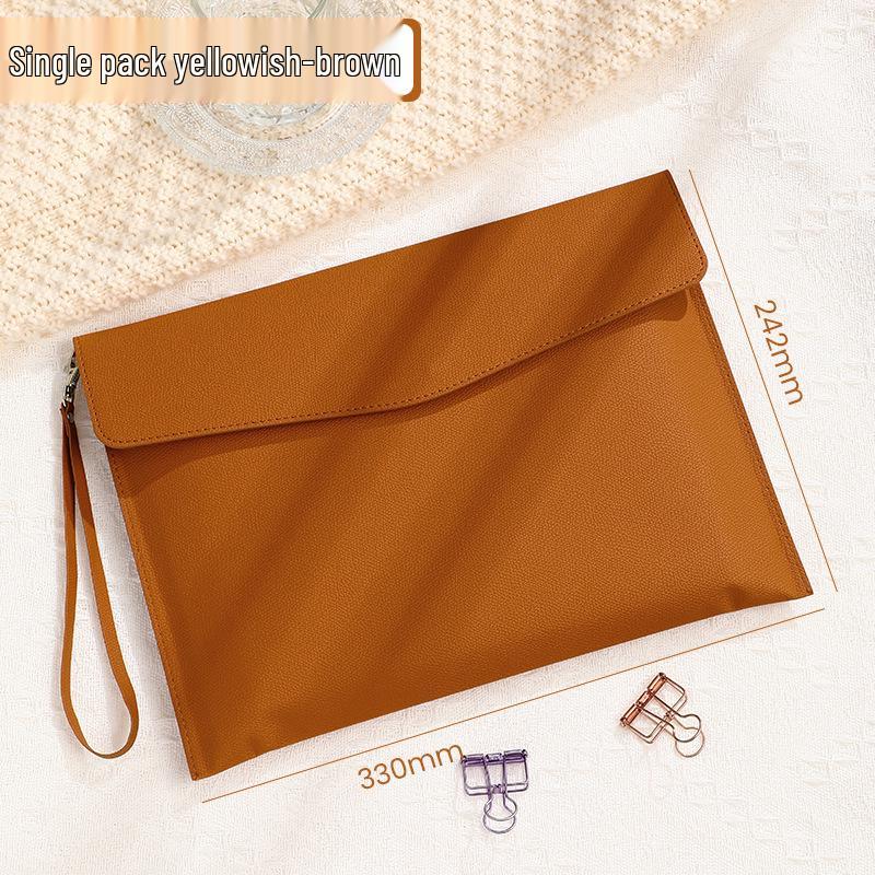 Custom A4 Lychee Grain Document File Bag and Briefcase