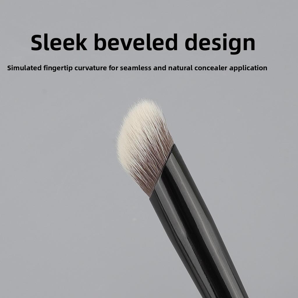Single fingertip concealer brush, high-quality wooden handle bristles do not eat powder, soft, multi-functional brush, beauty tool