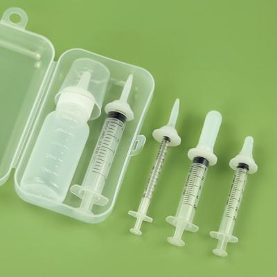 1 conjunto alimentador para animais de estimação conveniente balança para animais de estimação medição alimentador de leite filhote gatinho