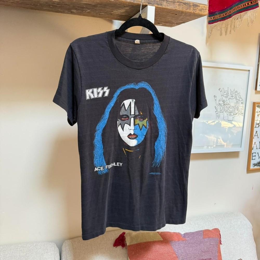 

RARE! 1978 K!ss A Frehle.y solo band tee band tee Gift for Friends All Size Unisex T-Shirt XXXL