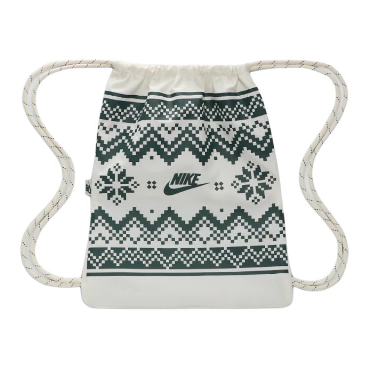 

Nike Simple Versatile Fashion Polyester Backpack Unisex Backpack Sail Vintage-Green FZ7287-133 Canvas & Vintage Green