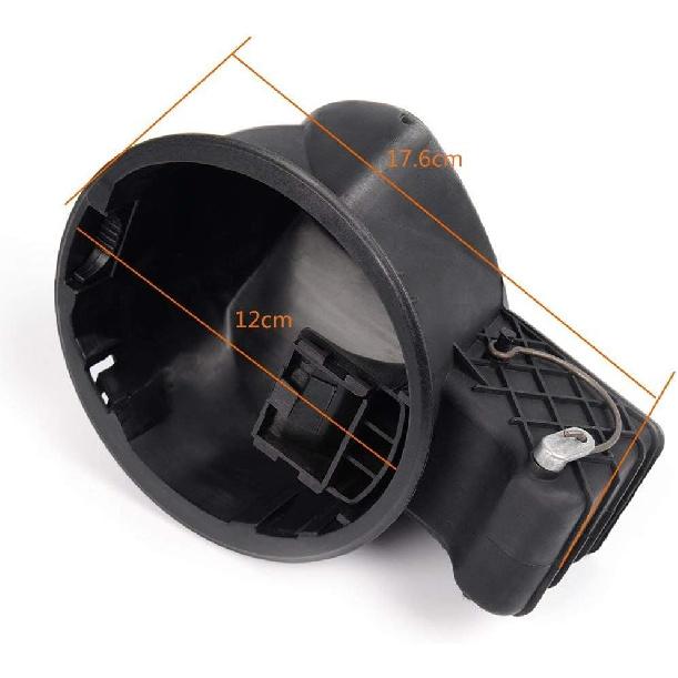 PIT66 Fuel Filler Door Housing Pocket Assembly Compatible with Ford F150 2004 2005 2006 2007 2008 Gas Door with Hinge Kit 4L3Z9927936BA