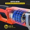 Electric Pipe Threader, 2300W Pipe Threading Machine, Heavy-Duty Hand-Held Power Drive Kit, 220V Pipe Threader Machine, Portable Pipe Threader with 6