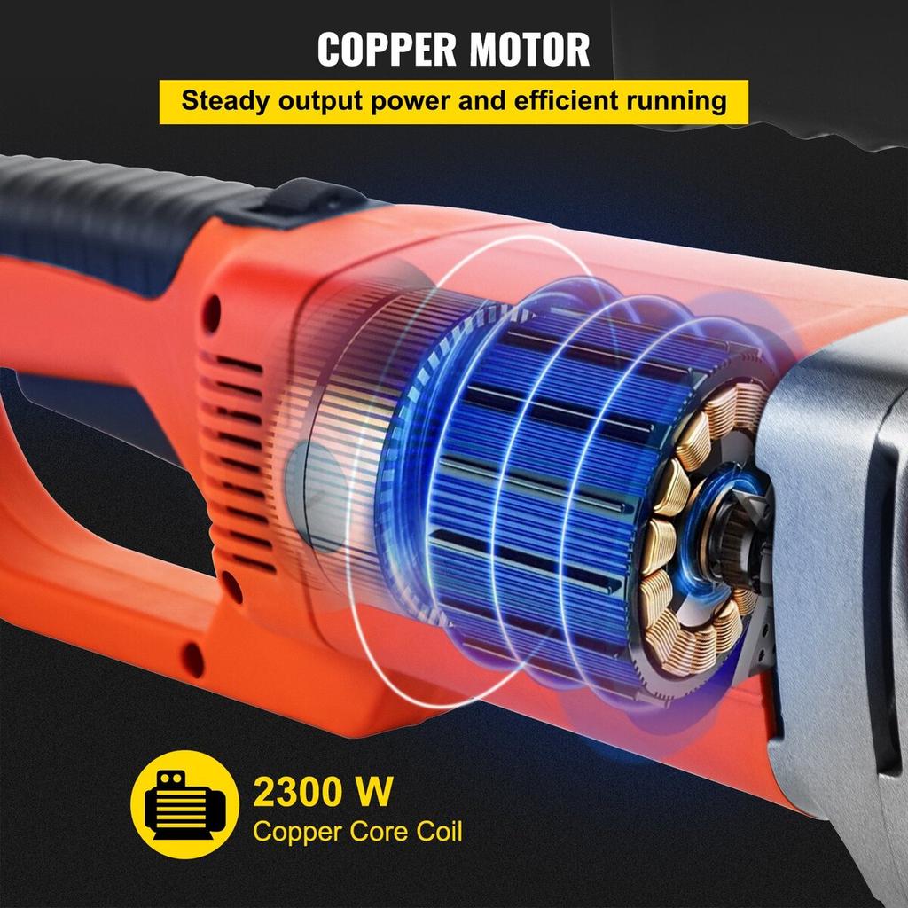 Electric Pipe Threader, 2300W Pipe Threading Machine, Heavy-Duty Hand-Held Power Drive Kit, 220V Pipe Threader Machine, Portable Pipe Threader with 6