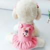 Bear for Spring and Autumn Comfortable Soft Dog Dress Cat Vest Dog Clothes Cat Skirt