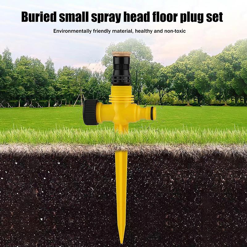Aspersor Rotativo Automático Rotação 360° Aspersor de Jardim Automático - Perfeito Para Relvados, Quintas e Estufas