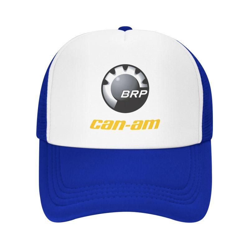 Custom BRP Can Am Logo Print Mesh Baseball Cap Summer Breathable Mesh Sun Hats Caps Unisex Outdoor Adjustable Casual Headwear
