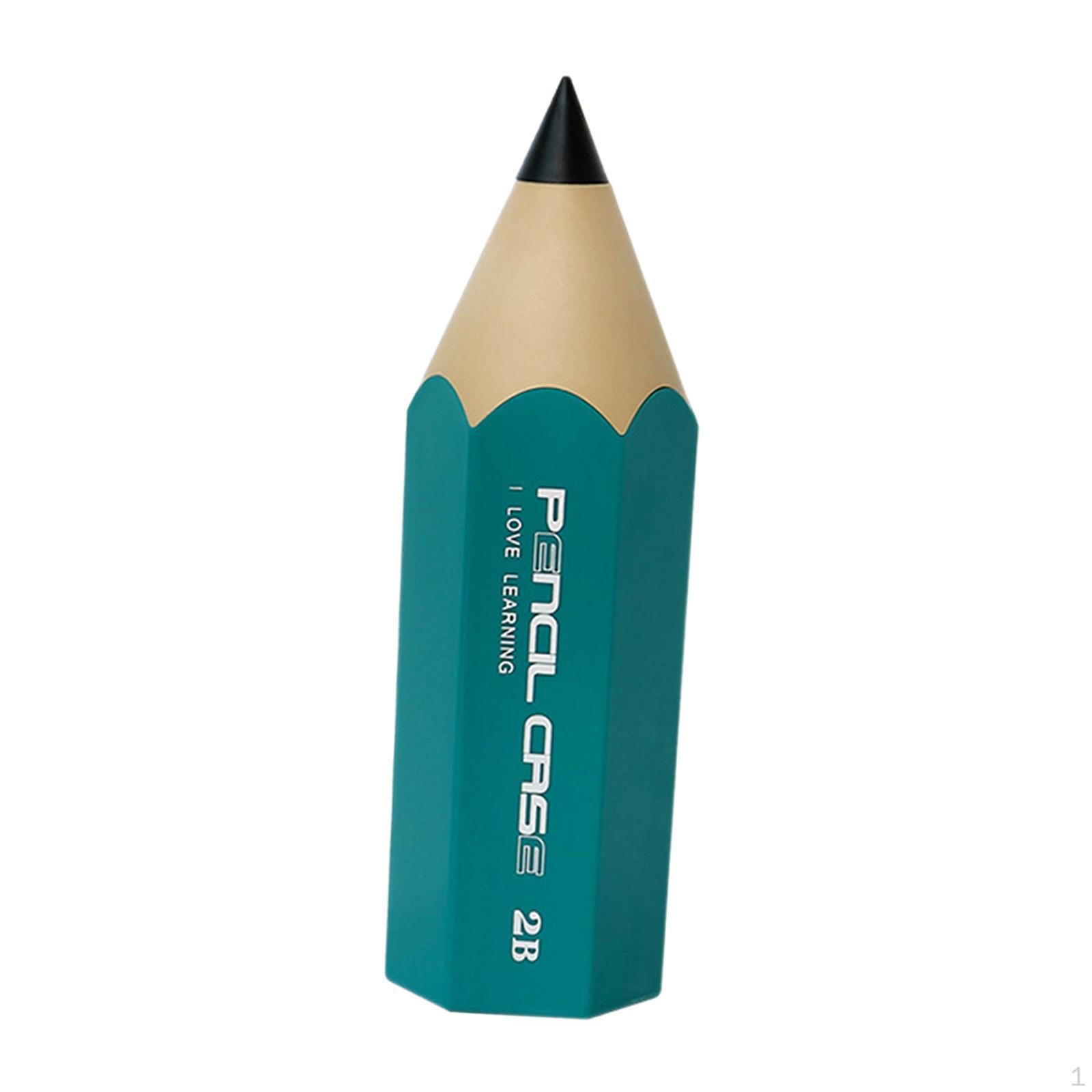 Pencil Shape Organizer Pen Cute Large Capacity Holder Cup for Desk