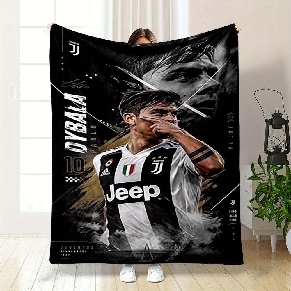 Paulo Dybala 10 Juventus Fleece Blanket Soft Cozy Blanket for Bedroom Couch Home Decor
