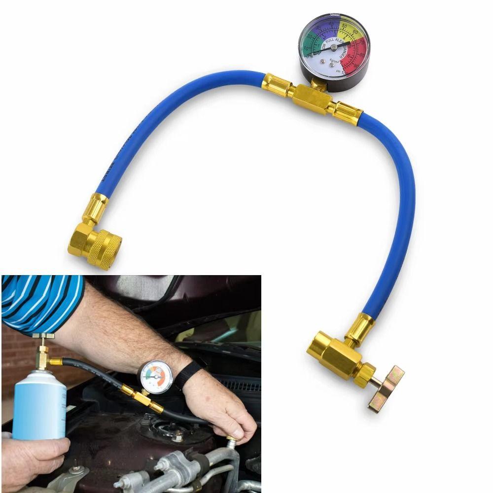 Manometer Refrigerant Recharge Kit Gauges Car Conditioning Kit  Vehicle Maintenance