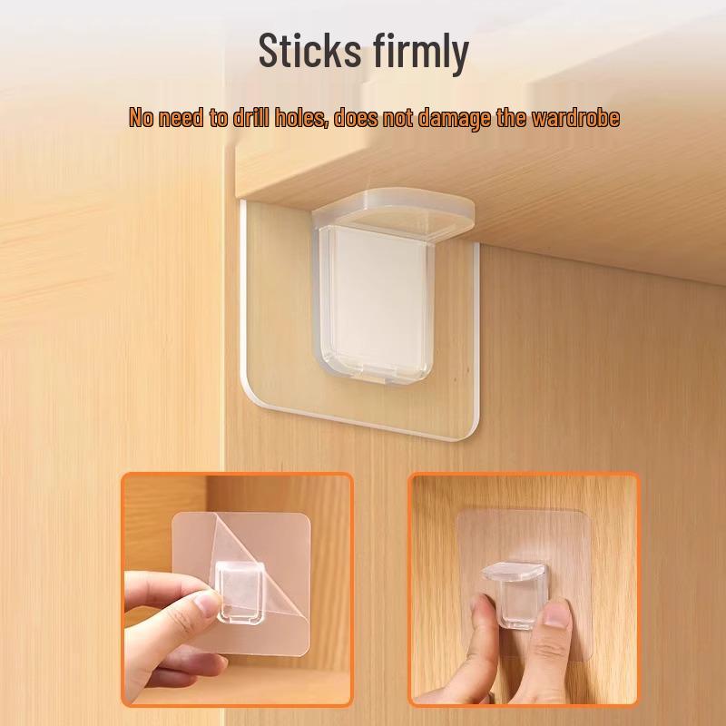 Triangular Cabinet Shelf Support Bracket – Punch-Free Fixing and Layering System