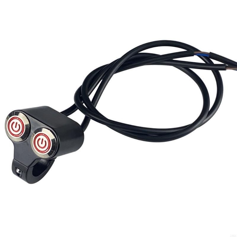 

28GC Brake Light Switch Replacement 7/8in Handlebar Double Control Button Switch червоний