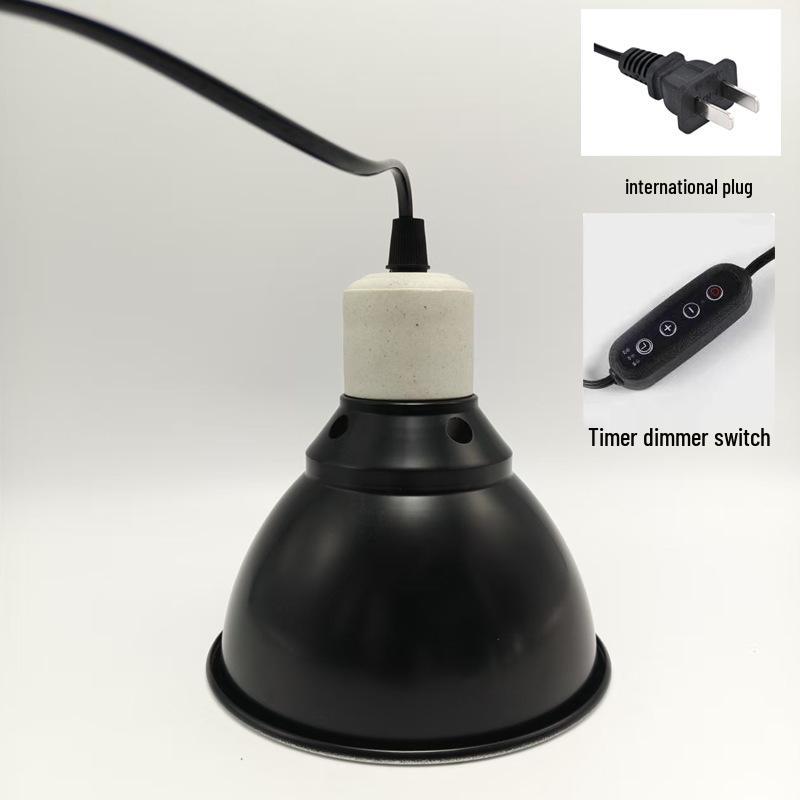 In-Stock UVB/UVA High-Reflectivity Reptile Heat Lamp Cover - Heat-Resistant, Deep Bucket for Tortoises