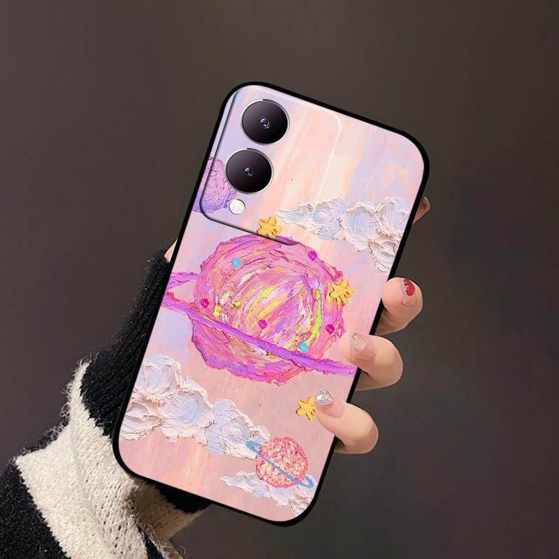 Für Vivo Y17s Handyhülle Y33t Y12 4G Weiches Silikon TPU Hüllen Für Vivo Y36 Y36m Y36i Y28 G2 5G Cartoon Rückseitenabdeckung Schutzhülle