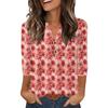Camisas de Manga 3/4 Heley para Mujer Moda Verano Blusas Ropa para Vacaciones en la Playa