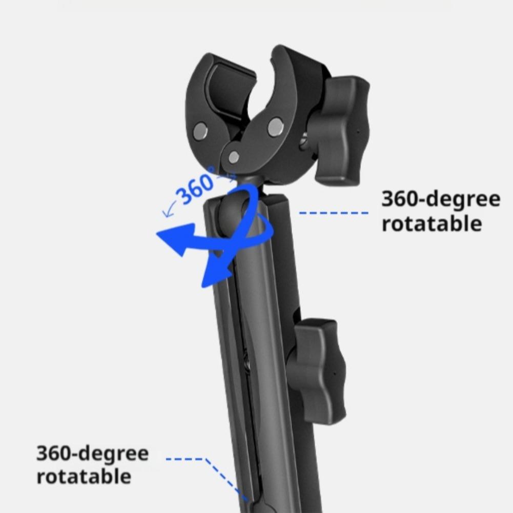 For Insta360 X5/DJI OSMO360 Car Suction Cup Holder 1.1m Invisible Selfie Stick Multi Angle Adjustment