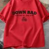 Tortured Poets Tshirt Down Bad Crying At The Gym Graphic T Shirts Women Summer Workout T Shirt