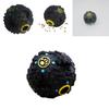 Durable Black Chew And Squeak Toy Ball For Dogs Promoting Healthy Teeth And Engaging Play