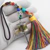 Handwoven Tibetan Prayer Tassel Pendant Tassel Spinning Wheel Keyring  Tourism Commmemorative