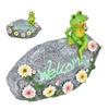 Frogs Sculpture Durable Waterproof Resin Highly Fine Loveliness Animal Ornaments for Living Room Decoration