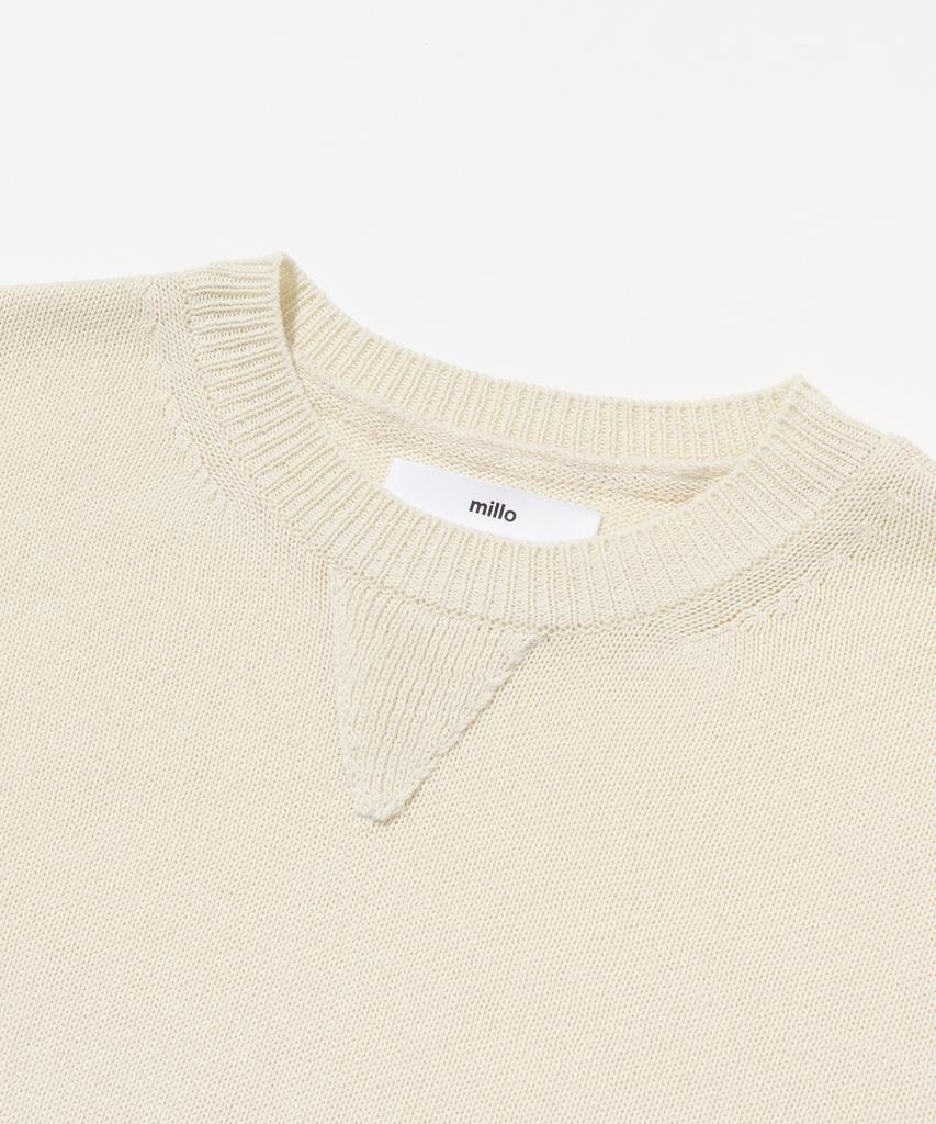 MILLO ARCHIVE Balance Half Knit [Ivory]
