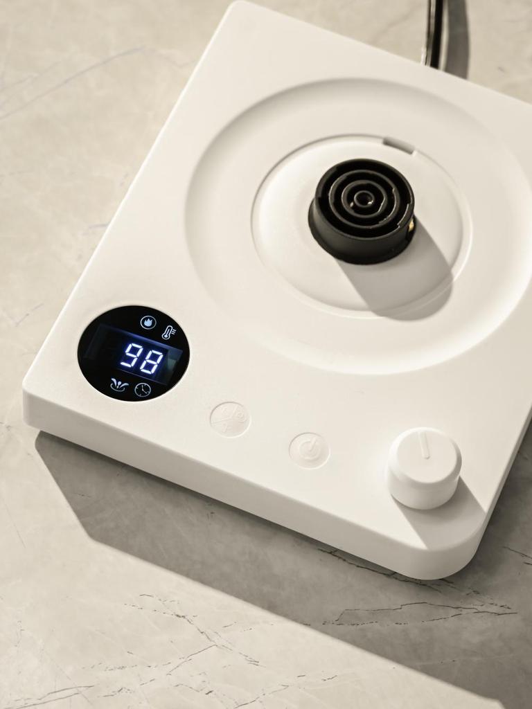 1000W Elektrischer Schwanenhalskessel 1000ml 304 Edelstahl Kaffeekanne Intelligente Temperatur LED-Anzeige für Kaffee Tee