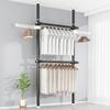 Industrial Pipe Clothing Rack Walk-in Closet Cloth Hanging Rack wall mounted Clothing Rack Home walk-in Wardrobe Supplies Organi
