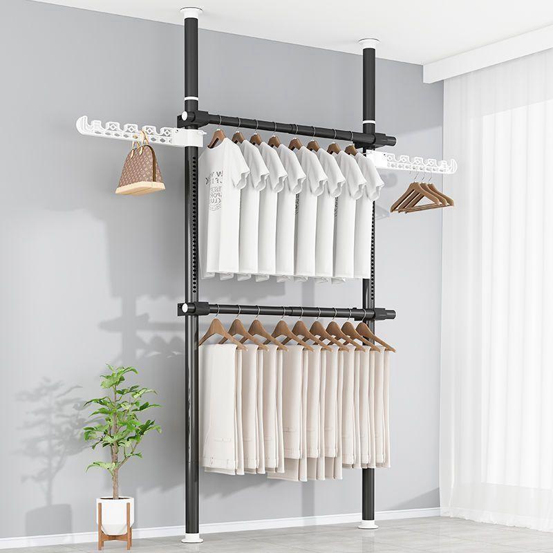 Industrial Pipe Clothing Rack Walk-in Closet Cloth Hanging Rack wall mounted Clothing Rack Home walk-in Wardrobe Supplies Organi