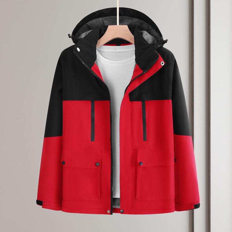 Senlinlang Outdoor Windproof Warm Fleece-Lined Jacket XL