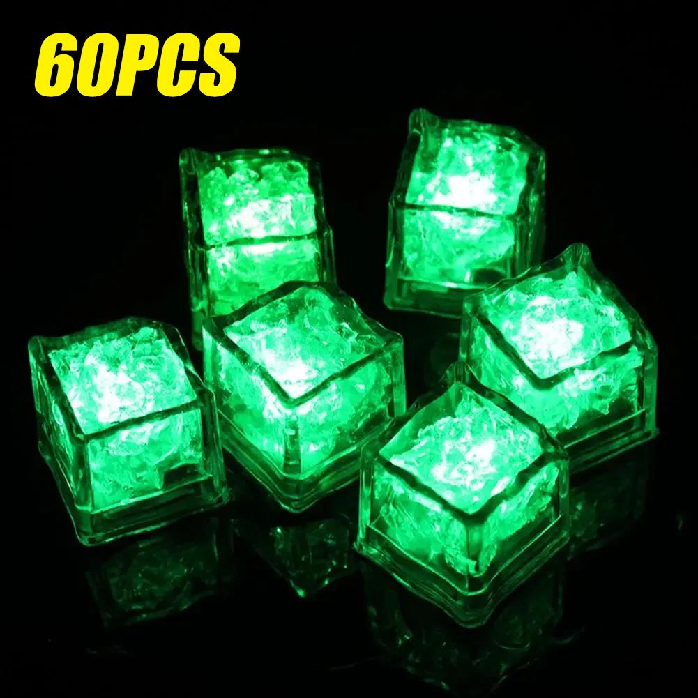 Waterproof Led Ice Cube Multi Color Flashing Glow In The Dark Light Up for Bar Club Drinking Party Wine Decoration