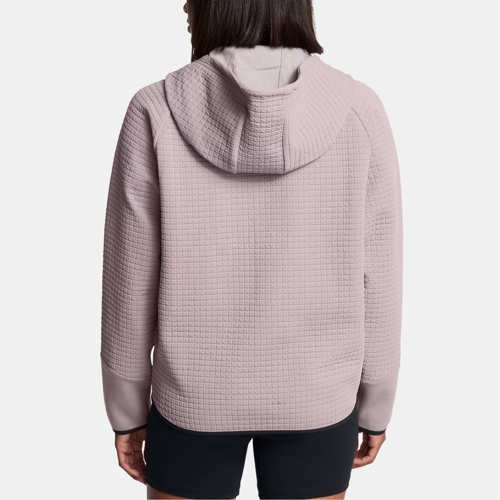 Under Armour Unaufhaltsame Serie Logo Kariert Reißverschluss Langarmjacke Damen Jacken Lipid-Grau 1389842-015