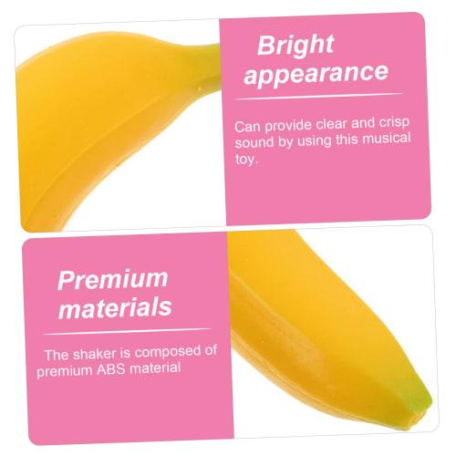 MUSISALY Fake Banana, Fake Fruit Sample, Sandbox, Fake Fruit Banana, Hand Percussion Toy, Fruit Toy, Looks Like a Model, Decoration