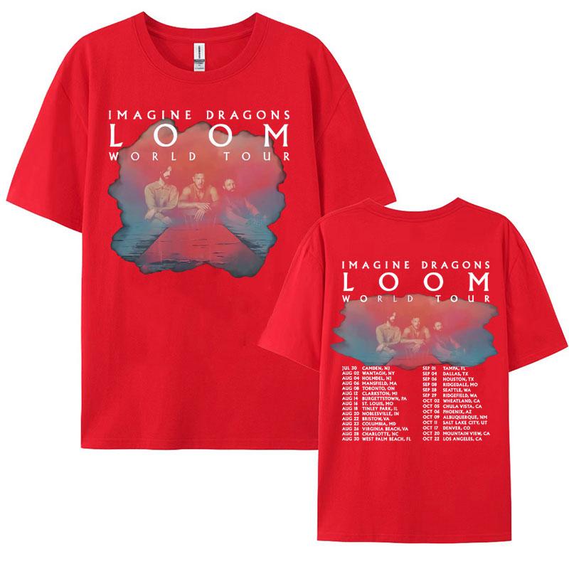 

Imagine Dragons Band Loom Tour 2024 New Album Graphic T Shirts Mens Women Harajuku Hip Hop Punk Oversized 100 Cotton Tshirt S