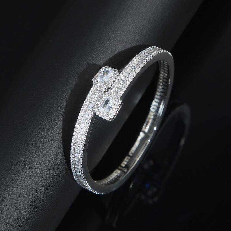 Zircon Gold & Silver Hip Hop Bracelet - Unisex European & American Trend