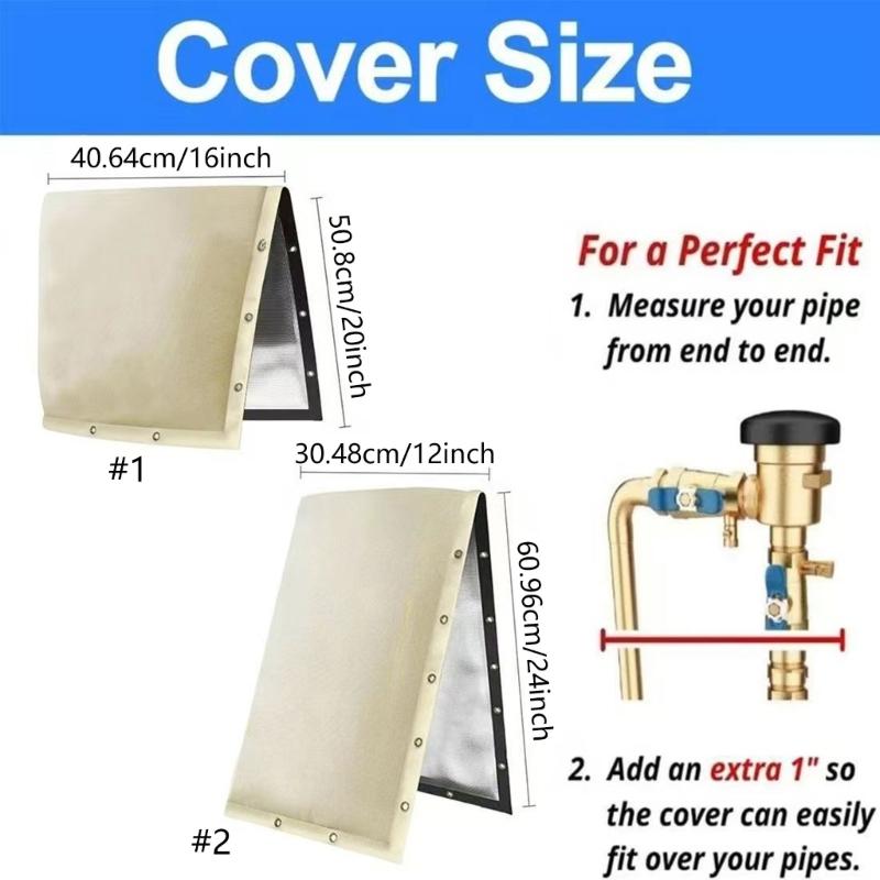 Outdoor Faucet Insulation Cover Standard Size 40x50cm Prevents Freezing In Cold Weather Using Durable Cloth
