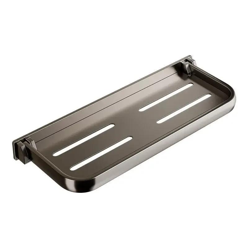 

Многофункциональная складная полка для ванной комнаты, безударная полка для хранения шампуня, слива для душа, настенный органайзер для кухни и ванной комнаты 30CM