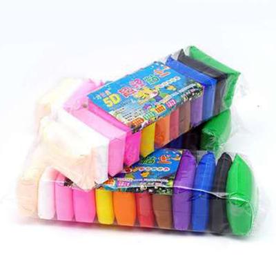 Conjunto de 12 brinquedos de argila leve coloridos, argila de modelagem de polímero de secagem ao ar