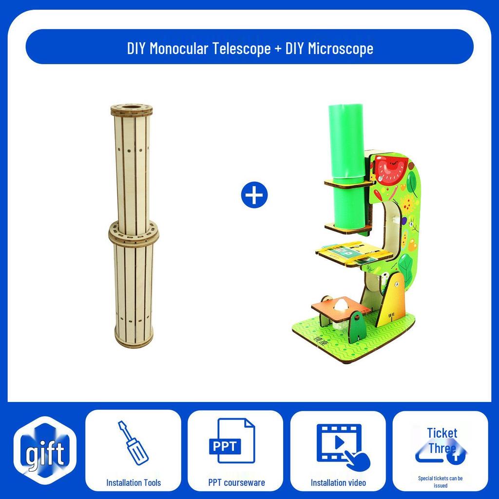DIY Galileo Telescope Model: Children's Educational Science Experiment Set