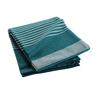 Couvre Lit - Adelle - Rayé - 240 X 260 Cm - 87% Coton, 13% Polyester - Bleu