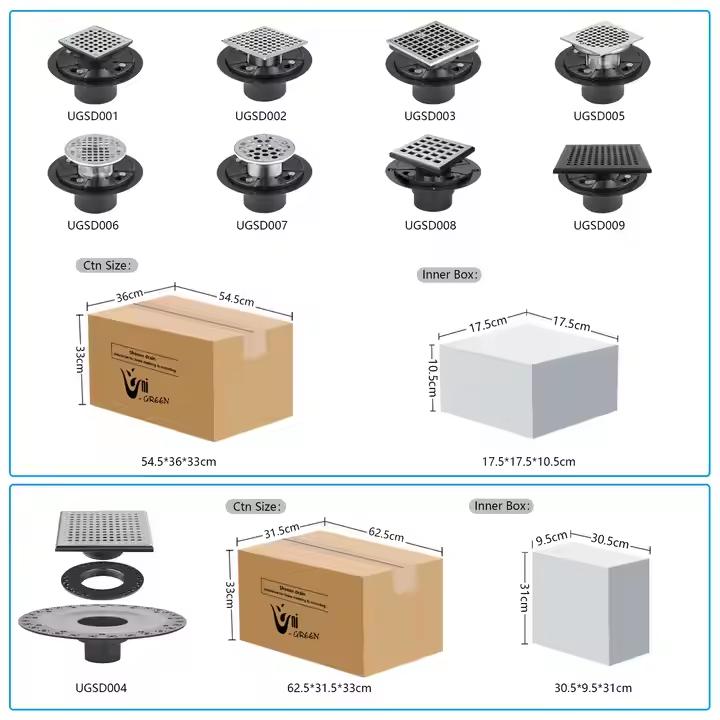 / ODM High-quality Modern Custom Eco-Friendly Anti-Corrosion Shower Drain for Bathroom